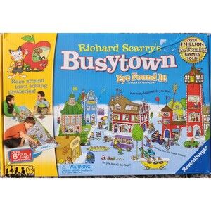Richard Scarry's Busytown Eye Found It Game COMPLETE Ravensburger 2017